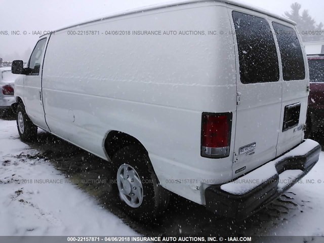 1FTNE2EW4DDB13996 - 2013 FORD ECONOLINE E250 VAN WHITE photo 3