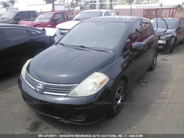 3N1BC13E88L426193 - 2008 NISSAN VERSA S/SL BLACK photo 2