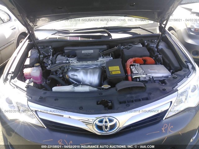 4T1BD1FKXEU125188 - 2014 TOYOTA CAMRY HYBRID/LE/XLE 灰色 照片 10