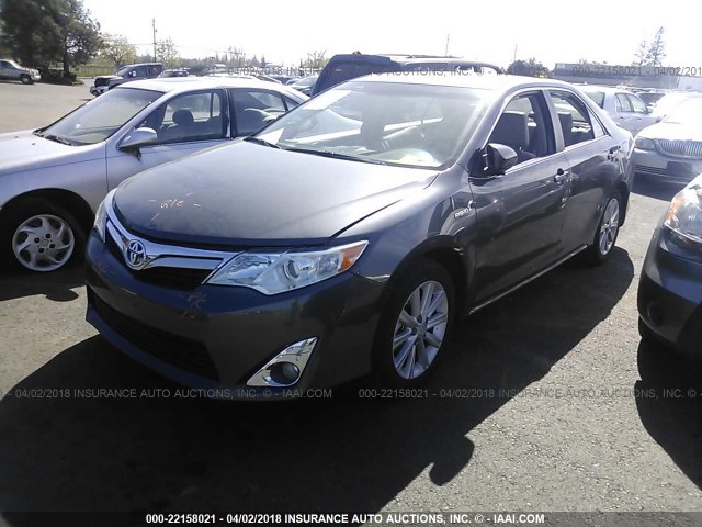 4T1BD1FKXEU125188 - 2014 TOYOTA CAMRY HYBRID/LE/XLE 灰色 照片 2