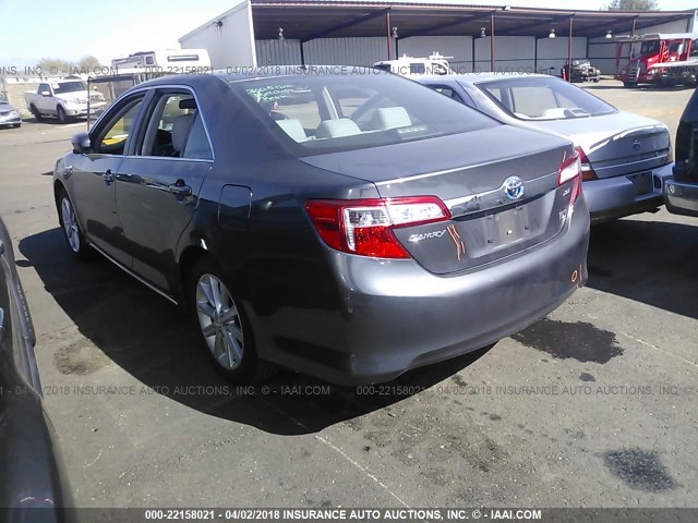 4T1BD1FKXEU125188 - 2014 TOYOTA CAMRY HYBRID/LE/XLE 灰色 照片 3