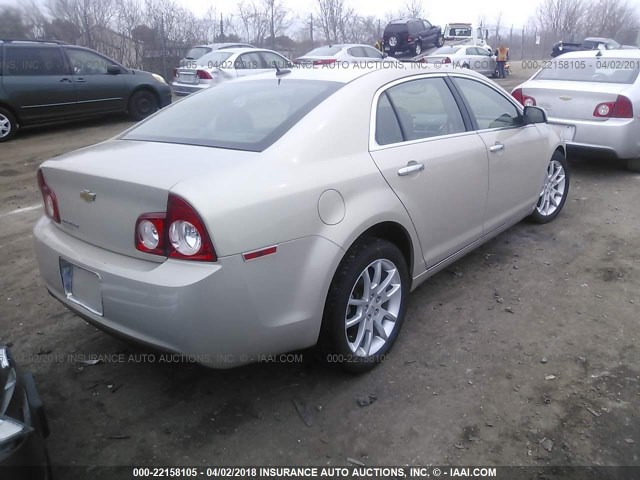 1G1ZE5EB0AF123871 - 2010 CHEVROLET MALIBU LTZ 棕色 照片 4