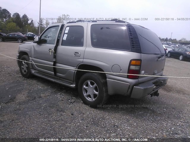 1GKEK63U11J302074 - 2001 GMC DENALI Pewter photo 3