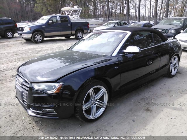 WAUVGAFH5EN005142 - 2014 AUDI S5 PRESTIGE BLACK photo 2