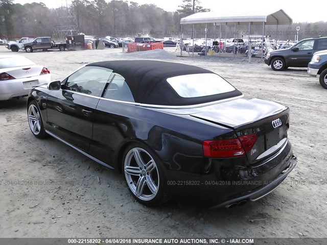 WAUVGAFH5EN005142 - 2014 AUDI S5 PRESTIGE BLACK photo 3
