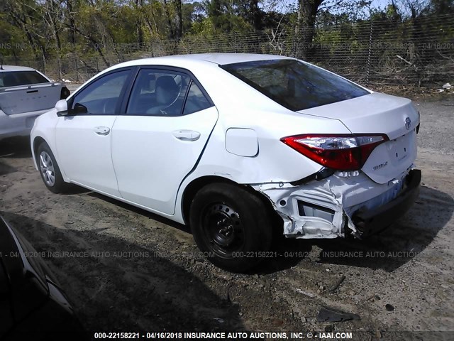 2T1BURHE1FC375430 - 2015 TOYOTA COROLLA L/LE/LE PLS/PRM/S/S PLS WHITE photo 3