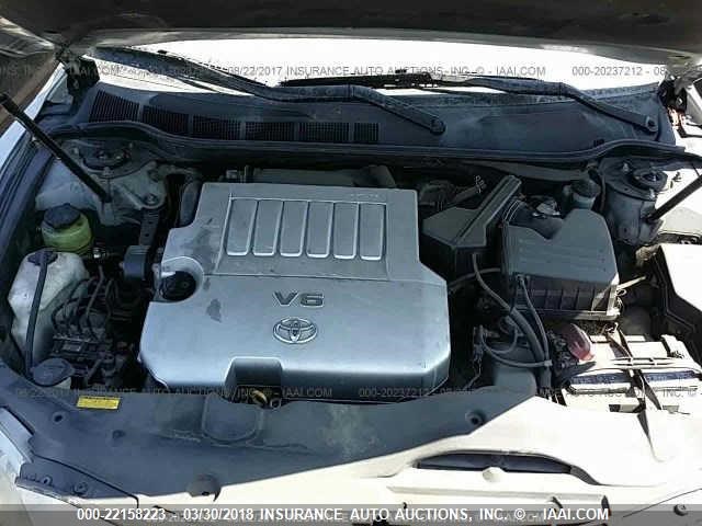 4T1BK46K47U523121 - 2007 TOYOTA CAMRY NEW GENERATION LE/XLE/SE SILVER photo 10