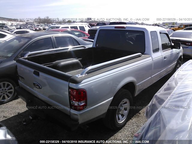 1FTKR1ED7APA17905 - 2010 FORD RANGER SUPER CAB SILVER photo 4