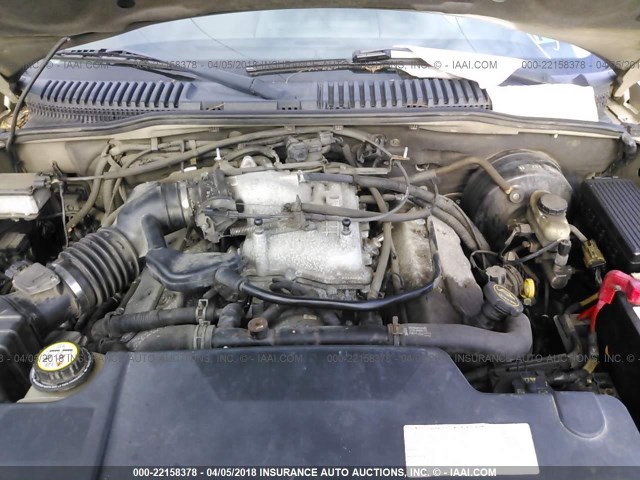 5LMEU88H64ZJ43239 - 2004 LINCOLN AVIATOR 棕色 照片 10