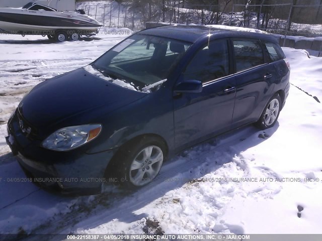 2T1KR32E45C462888 - 2005 TOYOTA COROLLA MATRIX XR BLUE photo 2