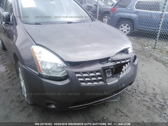 JN8AS58V58W132664 - 2008 NISSAN ROGUE S/SL GRAY photo 6