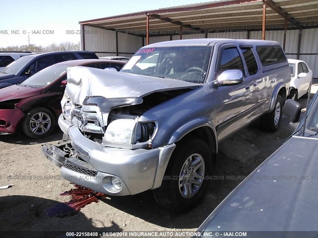 5TBBT44116S486150 - 2006 TOYOTA TUNDRA ACCESS CAB SR5 SILVER photo 2