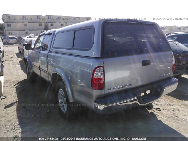 5TBBT44116S486150 - 2006 TOYOTA TUNDRA ACCESS CAB SR5 SILVER photo 3