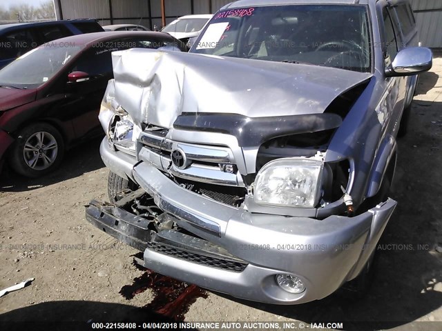 5TBBT44116S486150 - 2006 TOYOTA TUNDRA ACCESS CAB SR5 SILVER photo 6