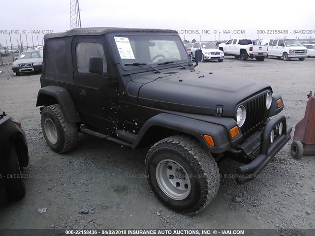 1J4FA29P92P711784 - 2002 JEEP WRANGLER / TJ SE BLACK photo 1