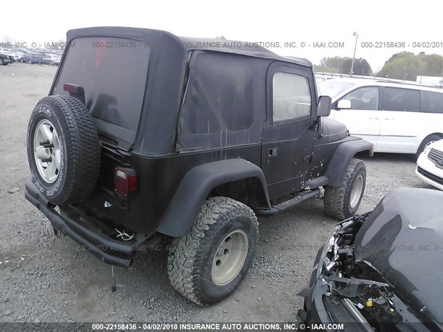 1J4FA29P92P711784 - 2002 JEEP WRANGLER / TJ SE BLACK photo 4