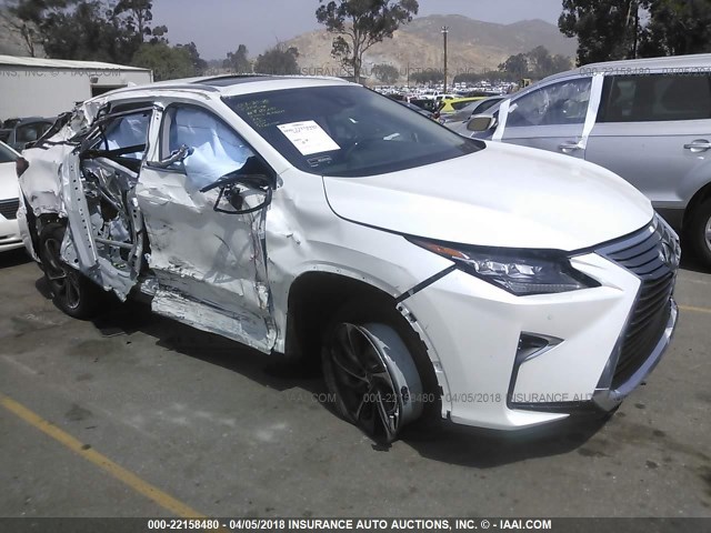 JTJGZKCA7J2002366 - 2018 LEXUS RX 350 L WHITE photo 1