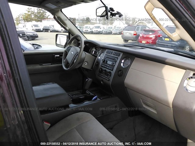 1FMJK1J5XBEF01610 - 2011 FORD EXPEDITION EL XLT/EL KING RANCH BURGUNDY photo 5