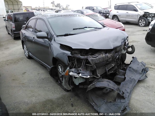 2T1BU4EE8AC447661 - 2010 TOYOTA COROLLA S/LE/XLE GRAY photo 1