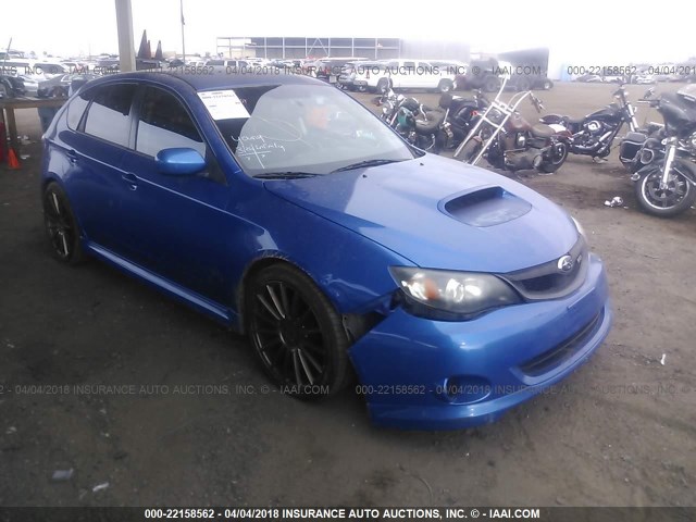 JF1GH76679G825216 - 2009 SUBARU IMPREZA WRX BLUE photo 1