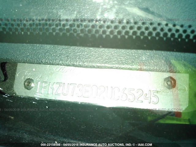 1FMZU73E02UC65245 - 2002 FORD EXPLORER XLT GREEN photo 9