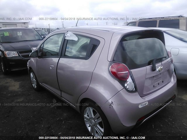 KL8CD6S97DC502405 - 2013 CHEVROLET SPARK 1LT SILVER photo 3