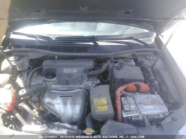 4T1BD1FK7CU052603 - 2012 TOYOTA CAMRY HYBRID/LE/XLE 灰色 照片 10