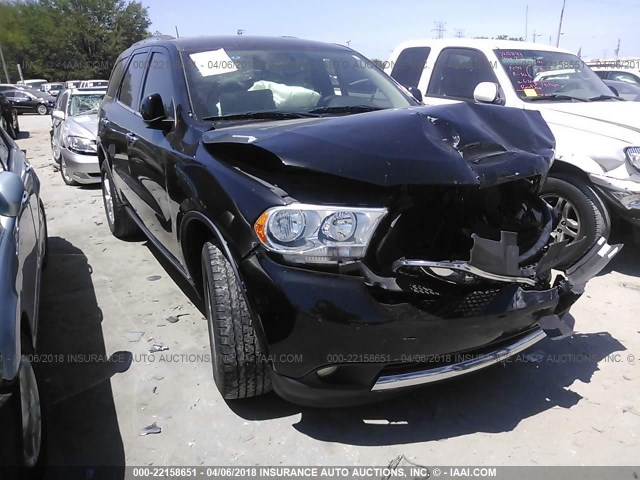 1C4RDHDG4DC663965 - 2013 DODGE DURANGO CREW BLACK photo 1