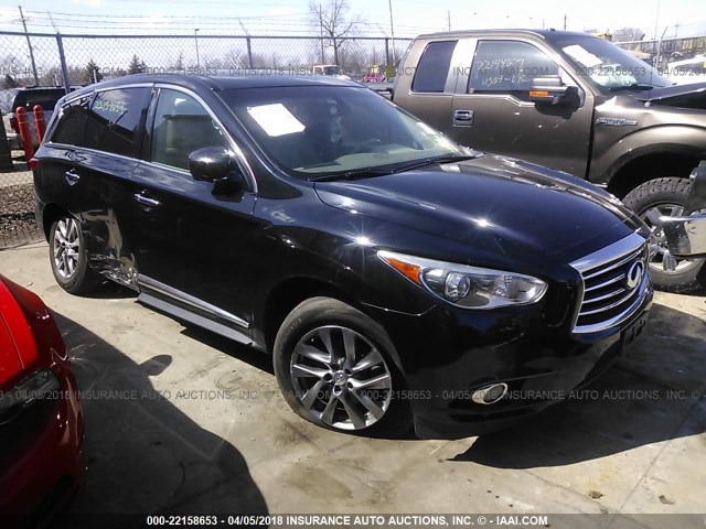 5N1AL0MMXDC323867 - 2013 INFINITI JX35 BLACK photo 1