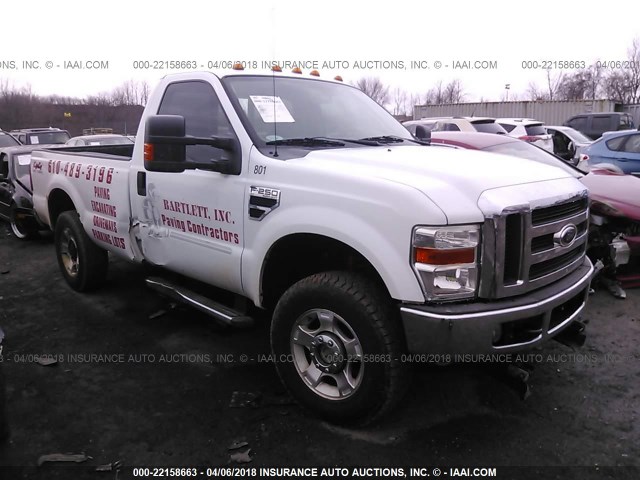 1FTNF21549EA12825 - 2009 FORD F250 SUPER DUTY WHITE photo 1