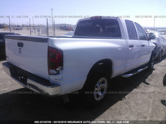 1D7HA18K56J146351 - 2006 DODGE RAM 1500 ST WHITE photo 4