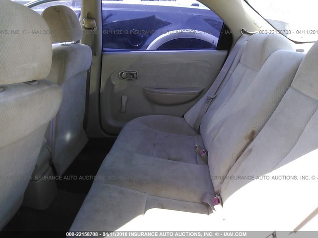 KNAFB121325136884 - 2002 KIA SPECTRA LS TAN photo 8