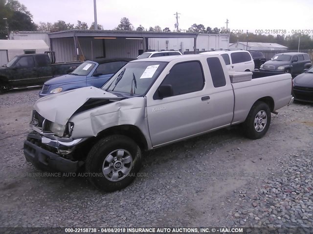 1N6DD26S9XC325908 - 1999 NISSAN FRONTIER KING CAB XE/KING CAB SE TAN photo 2