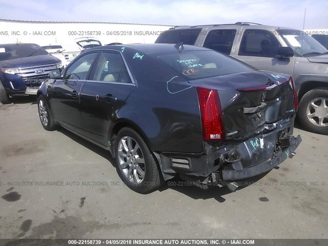 1G6DV57V190148997 - 2009 CADILLAC CTS HI FEATURE V6 GRAY photo 3