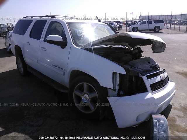 3GNFK16387G141360 - 2007 CHEVROLET SUBURBAN K1500 WHITE photo 1