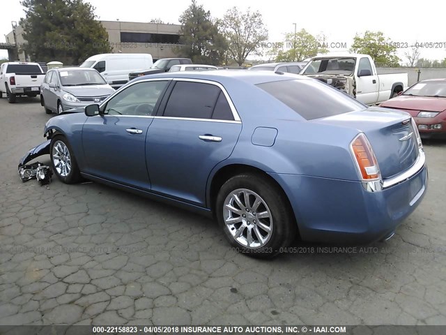 2C3CA5CG9BH585213 - 2011 CHRYSLER 300 LIMITED BLUE photo 3