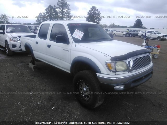 5TEGN92N62Z108848 - 2002 TOYOTA TACOMA DOUBLE CAB PRERUNNER WHITE photo 1