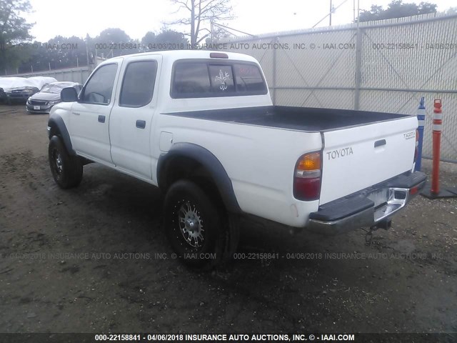 5TEGN92N62Z108848 - 2002 TOYOTA TACOMA DOUBLE CAB PRERUNNER WHITE photo 3