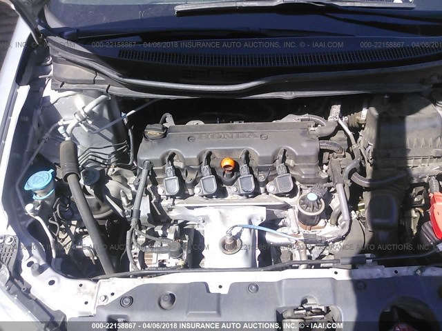 19XFB2F98FE086180 - 2015 HONDA CIVIC EXL SILVER photo 10