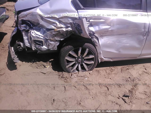 19XFB2F98FE086180 - 2015 HONDA CIVIC EXL SILVER photo 6