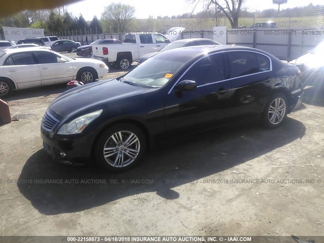 JN1CV6AP5CM624213 - 2012 INFINITI G37 SPORT BLACK photo 2