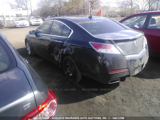 19UUA8F57AA000493 - 2010 ACURA TL BLACK photo 3