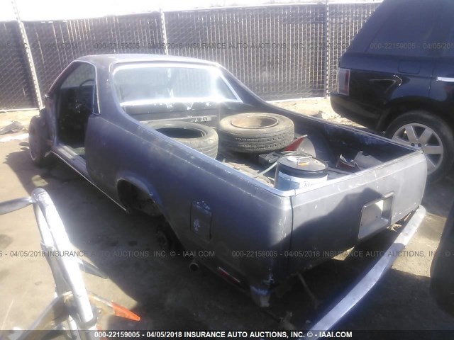 1W80JAK436858 - 1980 CHEVROLET EL CAMINO GRAY photo 3