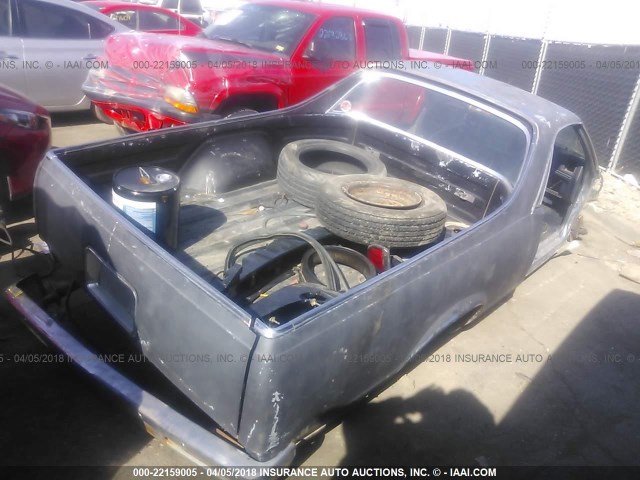 1W80JAK436858 - 1980 CHEVROLET EL CAMINO GRAY photo 4