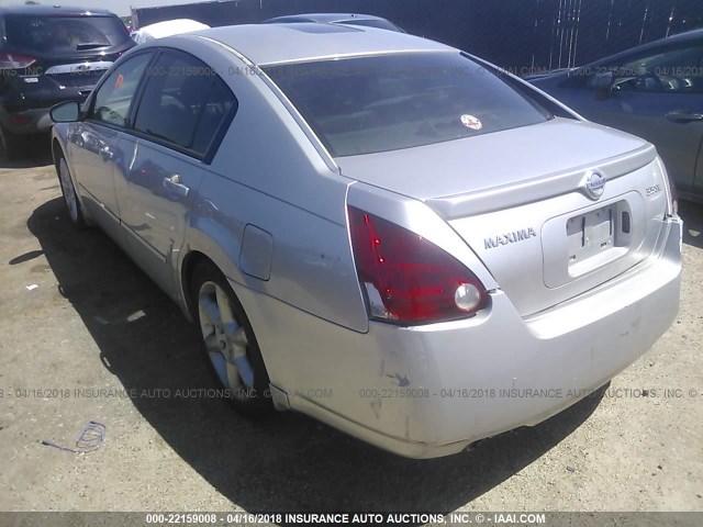 1N4BA41E25C809857 - 2005 NISSAN MAXIMA SE/SL SILVER photo 3