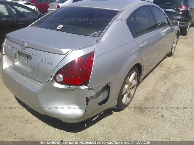 1N4BA41E25C809857 - 2005 NISSAN MAXIMA SE/SL SILVER photo 4