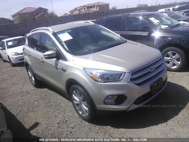 1FMCU0J91HUC26725 - 2017 FORD ESCAPE TITANIUM GOLD photo 1