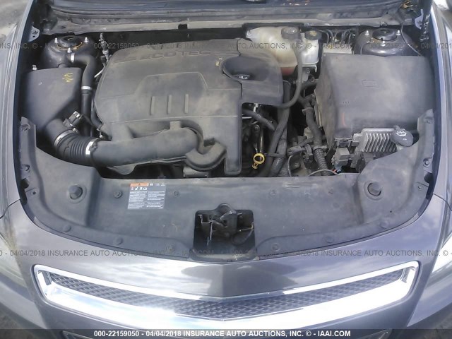 1G1ZC5E17BF136082 - 2011 CHEVROLET MALIBU 1LT 灰色 照片 10