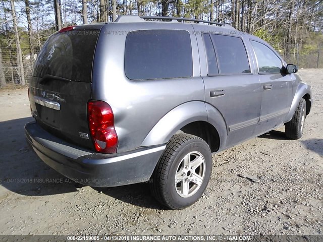 1D4HB48D54F176673 - 2004 DODGE DURANGO SLT GRAY photo 4