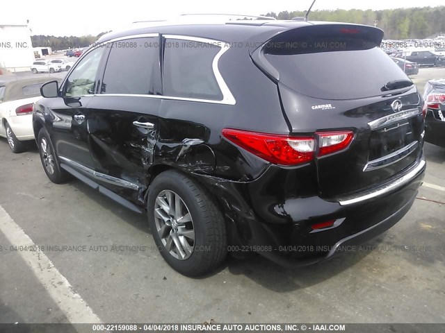 5N1AL0MM3EC512037 - 2014 INFINITI QX60 BLACK photo 3